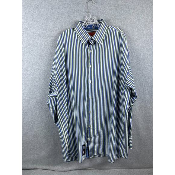 Headmaster Designer Label Dallas Mavericks Shirt Men's 5X Long Sleeve Button Up - Picture 1 of 9